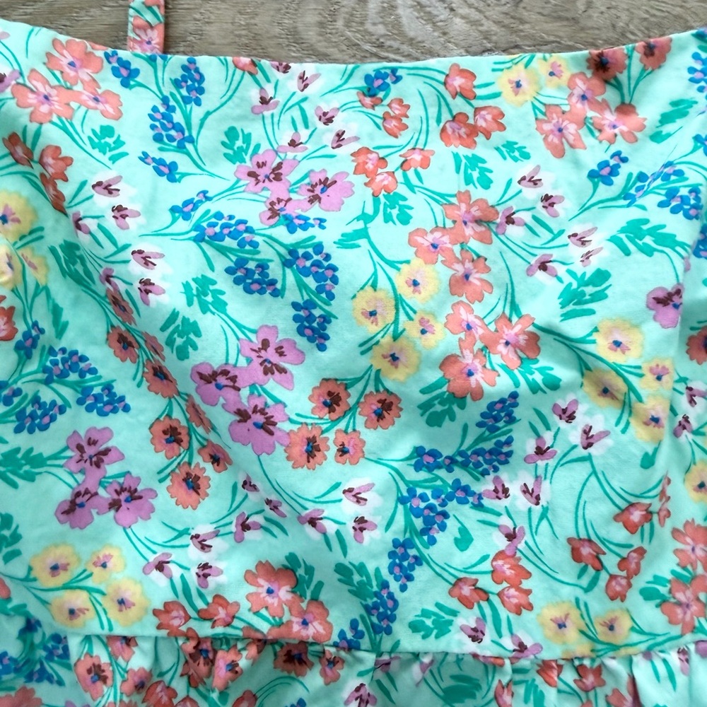 J. Crew Floral Peplum Camisole Top Colorful garden print Women Sz 12 Spring - Picture 5 of 9